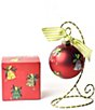 Coton Colors Christmas Bells Are Ring Glass Ornament With Stand - Image 1