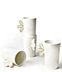 Color:White - Image 1 - Deco Gold Scallop Mugs, Set of 4