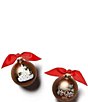 Coton Colors First Married Christmas 2026 Wedding Cake Glass Ornament - Image 1