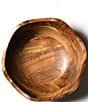 Color:Brown - Image 2 - Fundamental Wood 11-inch Ruffle Bowl