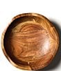 Color:Brown - Image 2 - Fundamental Wood 9-inch Ruffle Bowl