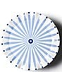 Coton Colors Iris Blue Burst Collection Small Ruffle Cake Stand With Glass Dome, 11#double; - Image 2