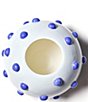 Coton Colors Iris Blue Collection Large Round Vase With Decorative Knobs - Image 2