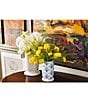 Coton Colors Iris Blue Collection Medium Knobbed Foot Cylinder Vase - Image 4