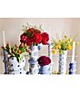 Coton Colors Iris Blue Collection Medium Round Vase With Knob Handles - Image 5
