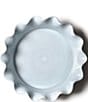 Color:Blue - Image 2 - Iris Blue Drop Ruffle Pie Dish, 9-inch