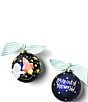 Coton Colors Out Of This World Spaceship Glass Ornament with Stand Set, Color:Navy - Image 4
