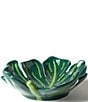 Color:Green - Image 5 - Ceramic Palm Trinket Bowl