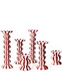 Coton Colors Red Stripe 6-Piece Candle Holder Set - Image 1