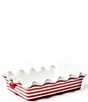 Coton Colors Red Stripe Casserole Dish, 14#double; - Image 1