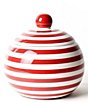 Coton Colors Red Stripe Lollipop Jar With Lid - Image 1