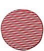 Coton Colors Red Stripe Round Placemats, Set of 4 - Image 2