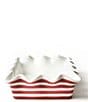 Coton Colors Red Stripe Ruffle Casserole Dish, 13#double; - Image 2