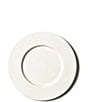 Color:White - Image 2 - Signature White Collection Rimmed Dinner Plates, Set of 4