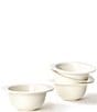 Color:White - Image 1 - Signature White Collection Rimmed Small Bowls, Set of 4