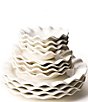 Coton Colors Signature White Collection Ruffle 12-Piece Dinnerware Set - Image 1