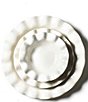 Coton Colors Signature White Collection Ruffle 12-Piece Dinnerware Set - Image 2