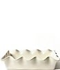 Coton Colors Signature White Ruffle Casserole Dish, Color:White - Image 1