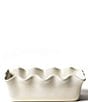 Color:White - Image 1 - Signature White Ruffle Loaf Pan