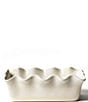 Coton Colors Signature White Ruffle Loaf Pan, Color:White - Image 1