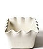 Color:White - Image 2 - Signature White Ruffle Loaf Pan