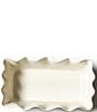 Coton Colors Signature White Ruffle Loaf Pan, Color:White - Image 3