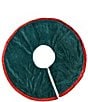 Coton Colors Solid Velvet Fringe Trimmed Tree Skirt - Image 5