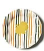 Coton Colors Turkey Stripe Ruffle Plate, Set of 4 - Image 1