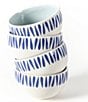 Coton Colors Iris Blue Drop Small Bowl Set of 4 - Image 2