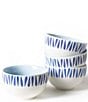 Coton Colors Iris Blue Drop Small Bowl Set of 4 - Image 1