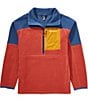 Cotopaxi Abrazo Half-Zip Pullover, Color:Deep Sea/Nutmeg - Image 1