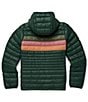 Cotopaxi Fuego Down Striped Print Hooded Stand Collar Zip Front Puffer Jacket, Color:Cargo Stripe - Image 5