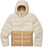 Cotopaxi Fuego Max Down Hooded Stand Collar Zip Front Puffer Jacket, Color:Cream Khaki - Image 4