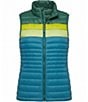 Cotopaxi Fuego Striped Print Down Stand Collar Sleeveless Zip Front Vest - Image 5