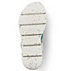 Color:Ice - Image 5 - Antony Colorblock Leather Platform Wedge Gladiator Sandals