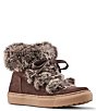 Color:Cocoa - Image 1 - Dasha Faux Fur Waterproof Suede Cold Weather Booties