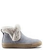 Color:Ash Blue - Image 2 - Duffy Faux Fur Waterproof Suede Cold Weather Booties