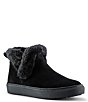 Color:Black - Image 1 - Duffy Faux Fur Waterproof Suede Cold Weather Booties