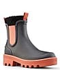 Color:Black/Brick - Image 1 - Ignite Rubber Waterproof Lug Sole Platform Cold Weather Boots