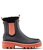 Color:Black/Brick - Image 2 - Ignite Rubber Waterproof Lug Sole Platform Cold Weather Boots