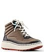 Color:Loden - Image 1 - Savant Luxmotion Nylon and Suede Waterproof High Top Sneakers