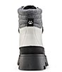 Color:White/Black - Image 3 - Suma Waterproof Leather and Rubber Lug Sole Cold Weather Platform Hiker Boots