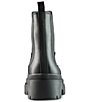 Color:Black - Image 3 - Swinton Waterproof Leather Platform Lug Sole Chelsea Booties