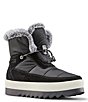 Color:Black - Image 1 - Vibe Waterproof Suede and Nylon Cold Weather Platform Boots