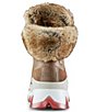 Color:Draft - Image 3 - Warrior Faux Fur Waterproof Leather and Suede Cold Weather Boots