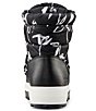 Color:Black/Abstract - Image 3 - Wink Waterproof Nylon Faux Fur Lined Winter Booties