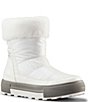 Color:White - Image 1 - Wizard Waterproof Faux Fur Collar Cold Weather Boots