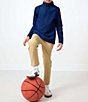 Courtside Kids Big Boys Long Sleeve Quarter Zip Pullover - Image 2
