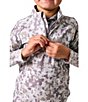 Courtside Kids Boys Long Sleeve Camo Retro Quarter Zip Pullover - Image 2