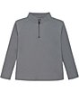 Courtside Kids Boys Long Sleeve Grey Quarter Zip Pullover - Image 1